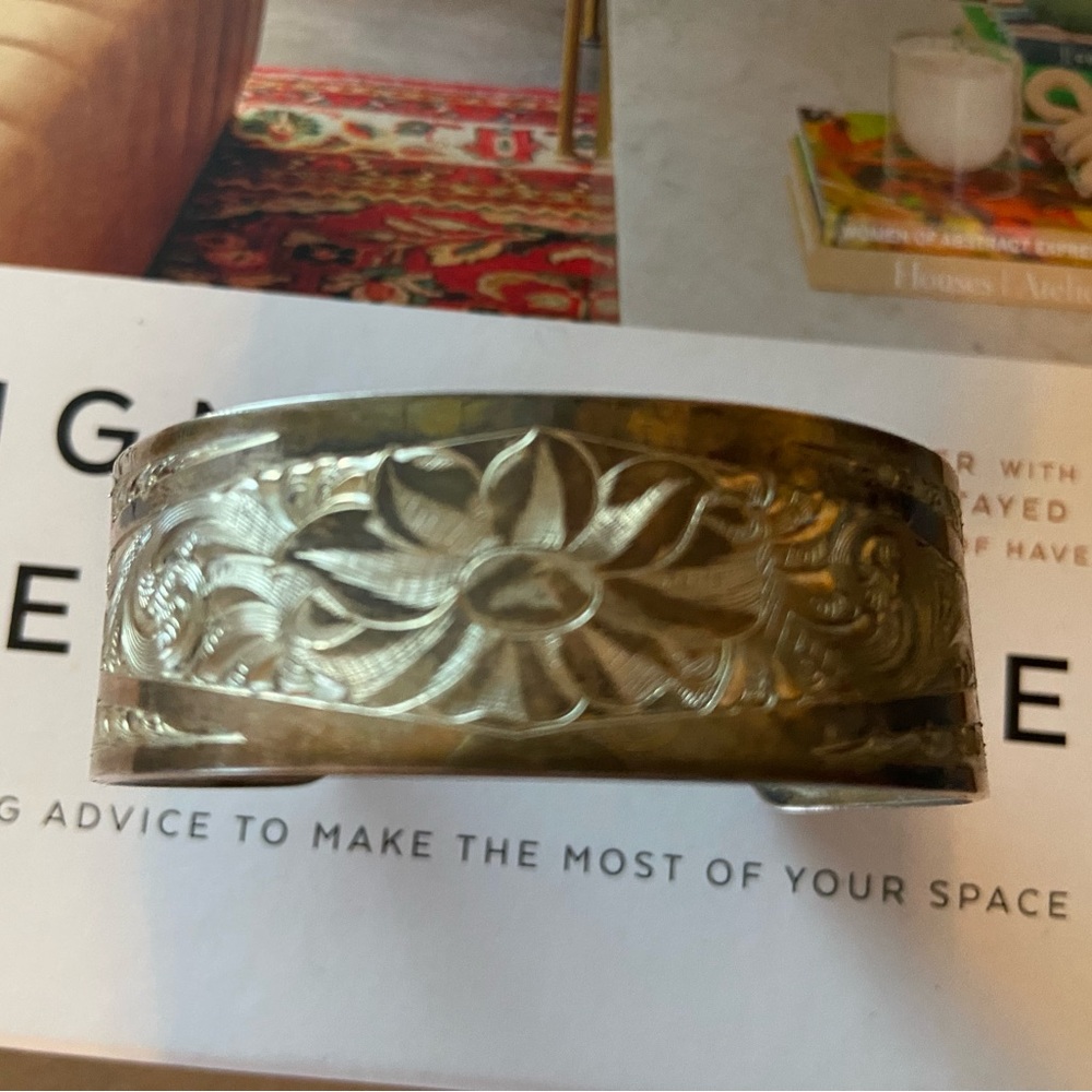 Mike Castagno sterling cuff bracelet.